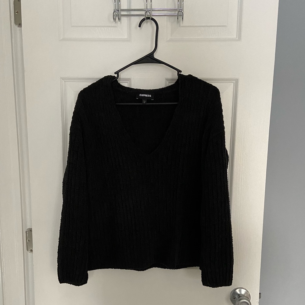 Black Chenille Sweater